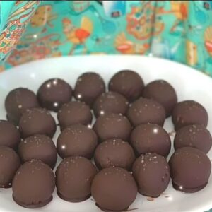Peanut Butter Balls-Dark Chocolate Salted